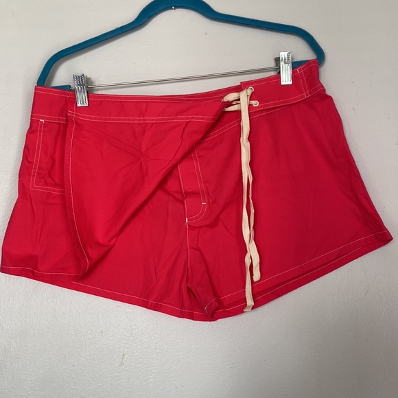 Catalina Red Orange Swim Board Short Skort - Picture 2 of 8